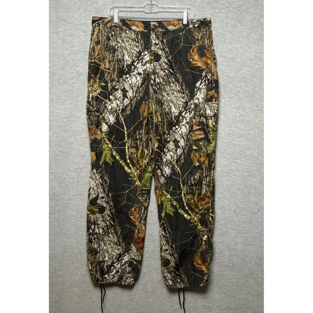 Liberty Mossy Oak Camo Cargo Pants adjustable Waist Hunting Outdoor Men L 38X30